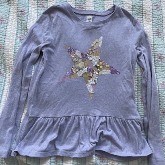 Gap Kids Girls Long Sleeve Shirt L/G - Picture 1 of 5